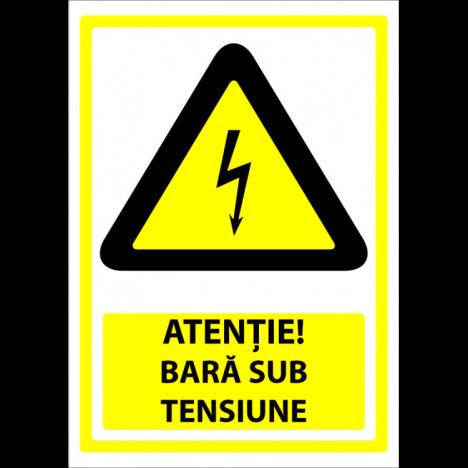 Indicator atentie bara sub tensiune